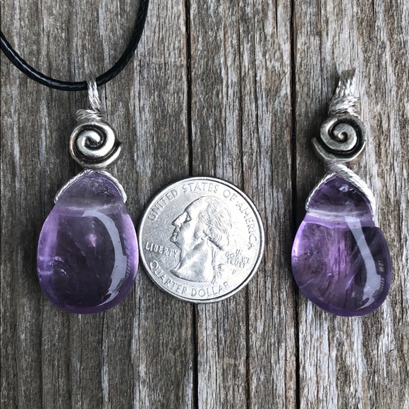 Amethyst necklace for spiritual growth & serenity - Picture 5 of 5